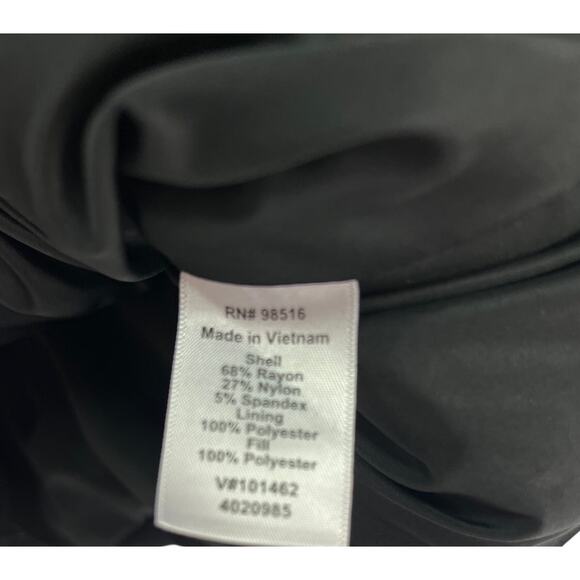 Coldwater Creek Poly Filled Black Full Zip Vest Women's XS (4-6) Seamed Layer - Picture 5 of 7